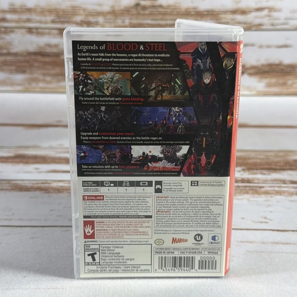 Daemon X Machina Action Game Nintendo Switch CIB Authentic